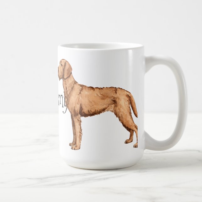 Caneca De Café Eu amo meu Vizsla Wirehaired (Direita)