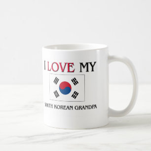 Caneca De Café Eu amo meu vovô coreano sul