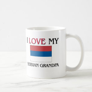 Caneca De Café Eu amo meu vovô sérvio