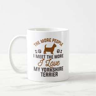 Caneca De Café Eu Amo Meu Yorkshire Terrier