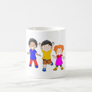 CANECA DE CAFÉ EU AMO MEUS AMIGOS