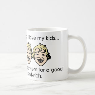 Caneca De Café Eu amo meus miúdos, mas…