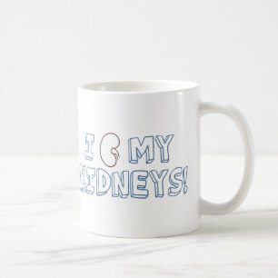 Caneca De Café Eu Amo Meus Rins