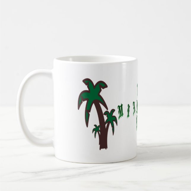 Caneca De Café Eu Amo Miami Gardens Flórida (Esquerda)