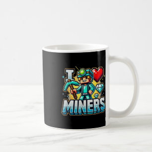 Caneca De Café Eu Amo Miners I Heart Miners Lover Para Ele &