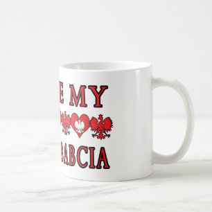 Caneca De Café Eu Amo Minha Babcia Polonesa