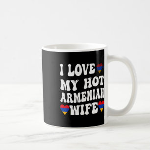 Caneca De Café Eu Amo Minha Esposa Armênia Quente Armênia Flag He