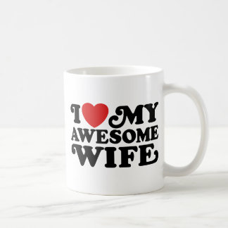 Caneca De Café Eu Amo Minha Esposa Incrível