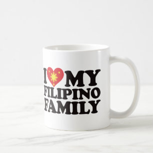 Caneca De Café Eu amo minha família filipina