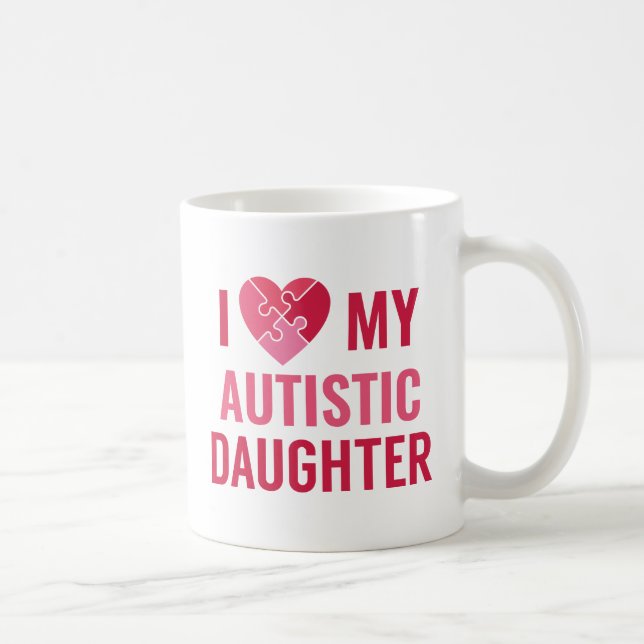 Caneca De Café Eu Amo Minha Filha (Direita)