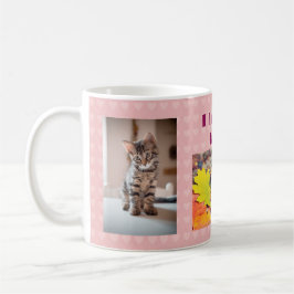 Caneca De Café Eu Amo Minha Kitty Fotos Personalizadas de Gatos C