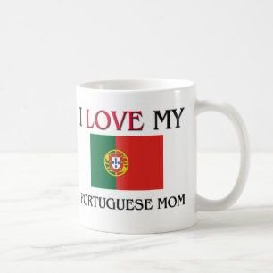 Caneca De Café Eu amo minha mamã portuguesa