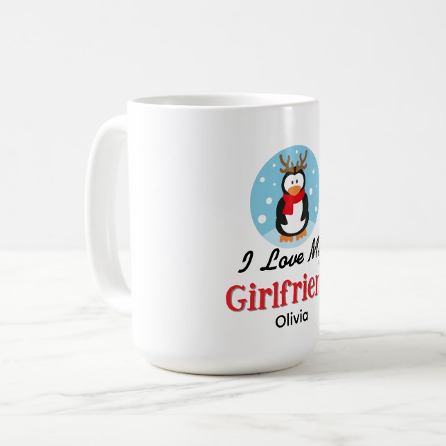 Caneca De Café Eu Amo Minha Namorada (Frente Esquerda)