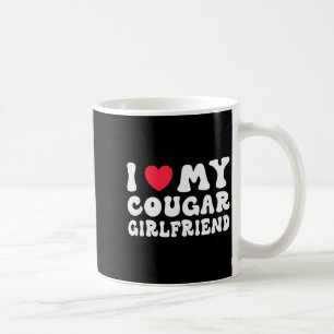 Caneca De Café Eu Amo Minha Namorada Cougar Coração Namorada Engr