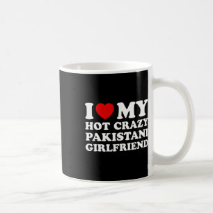 Caneca De Café Eu Amo Minha Namorada Paquistanesa Quente e Louca