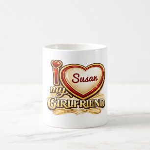 Caneca De Café Eu Amo Minha Namorada Personalizado