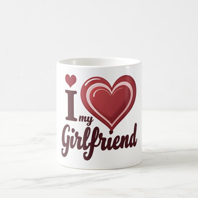 Caneca De Café Eu Amo Minha Namorada Personalizado (Centro)