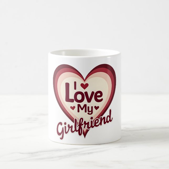 Caneca De Café Eu Amo Minha Namorada Personalizado (Centro)