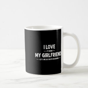 Caneca De Café Eu Amo Minha Namorada Skate Skateboard Skate