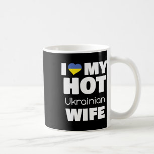 Caneca De Café Eu Amo Minha Quente Esposa Ucraniana Casada Com Qu