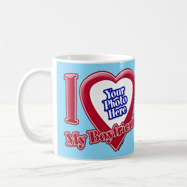 Caneca De Café Eu Amo Minha Turquesa Namorado (Esquerda)