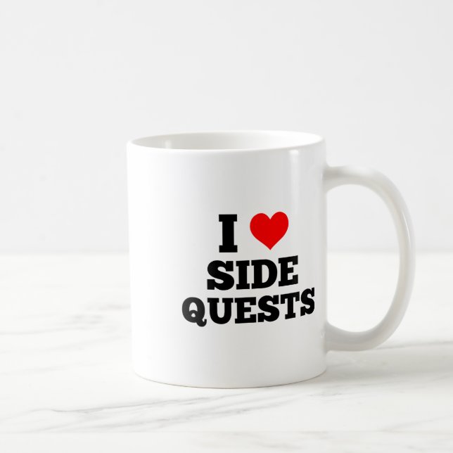 Caneca De Café Eu Amo Missões Paralelas - Gamer de Rave Edm que F (Direita)