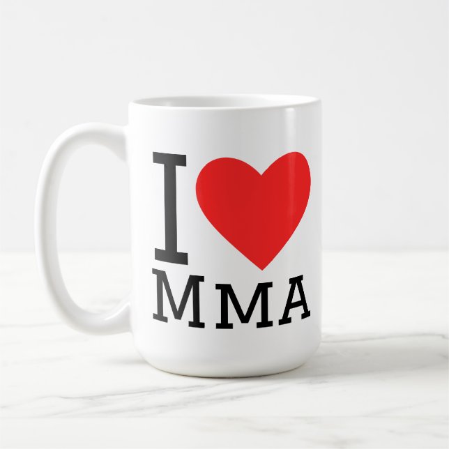 Caneca De Café Eu amo mma (Esquerda)