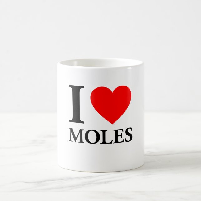 Caneca De Café Eu Amo Moles (Centro)