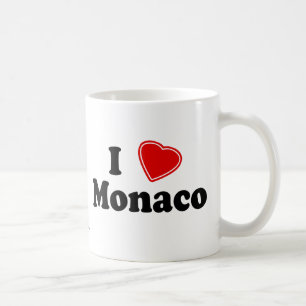 Caneca De Café Eu amo Monaco