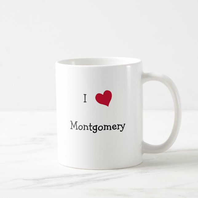 Caneca De Café Eu Amo Montgomery Mug (Direita)