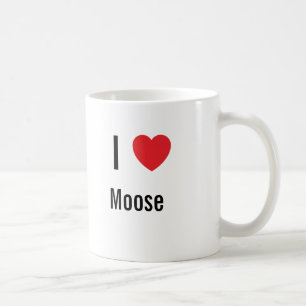 Caneca De Café Eu amo Moose