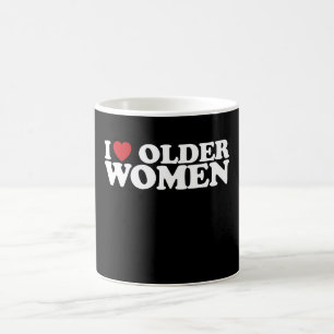 Caneca De Café Eu Amo Mulheres Mais Velhas Eu Corto O Groovy