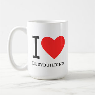Caneca De Café Eu amo musculação