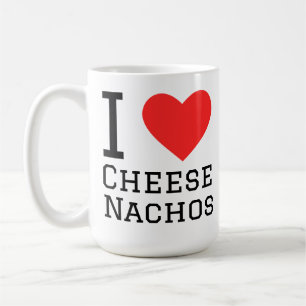 Caneca De Café Eu amo nachos de queijo