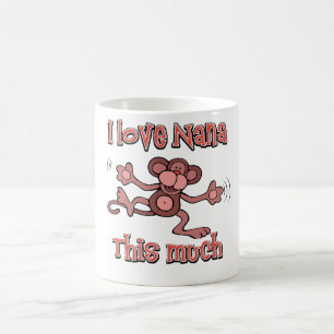 Caneca De Café Eu amo Nana esta muito