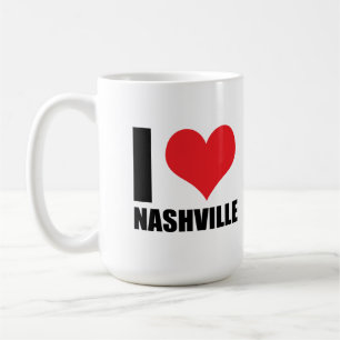 Caneca De Café Eu amo Nashville