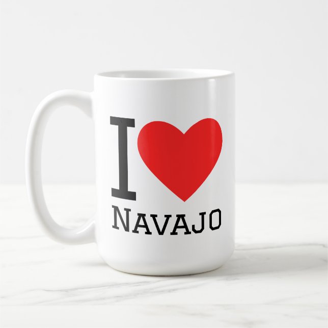 Caneca De Café Eu amo navajo  (Esquerda)
