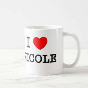 Caneca De Café Eu amo Nicole