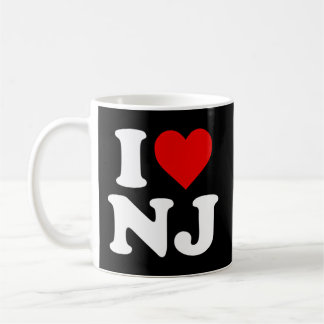 Caneca De Café Eu Amo Nj Heart New Jersey