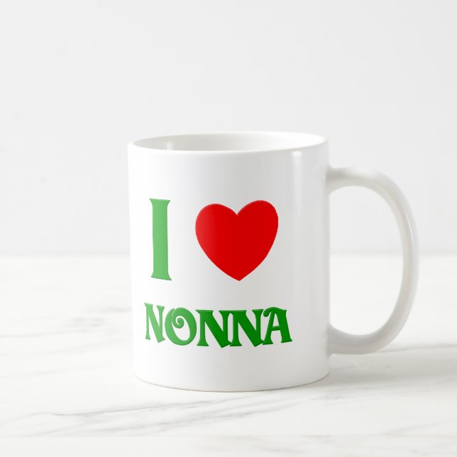 Caneca De Café Eu amo Nonna (Direita)