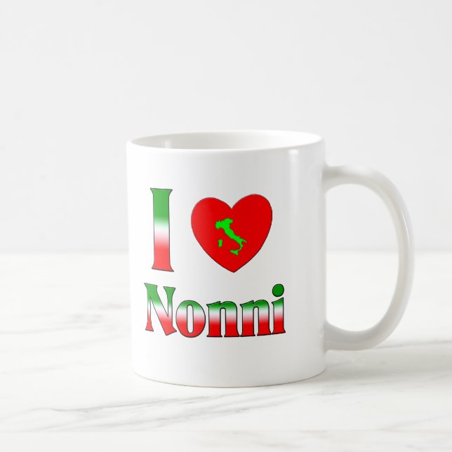 Caneca De Café Eu amo Nonni (Direita)