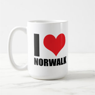 Caneca De Café Eu amo Norwalk