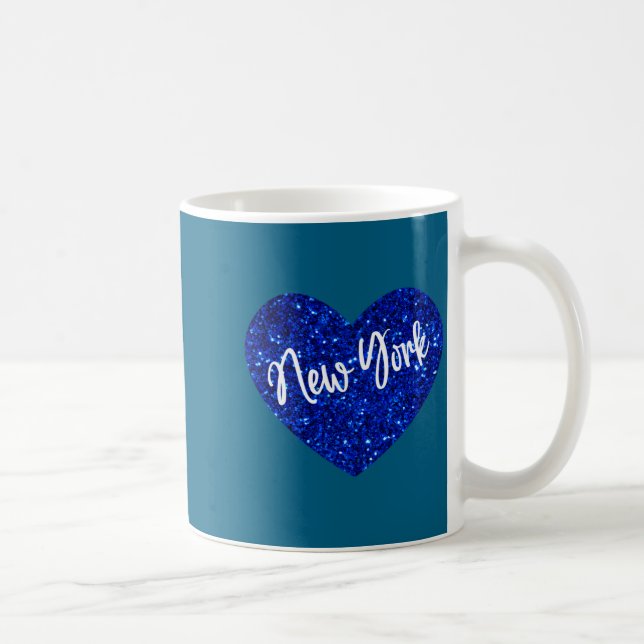 Caneca De Café Eu Amo Nova York EUA Coração  (Direita)