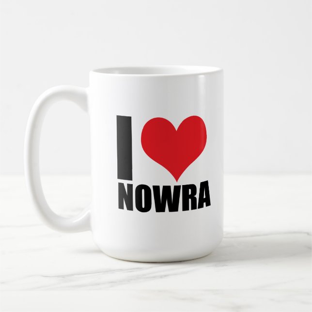 Caneca De Café Eu amo Nowra (Esquerda)