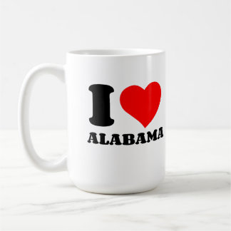 CANECA DE CAFÉ EU AMO O ALABAMA