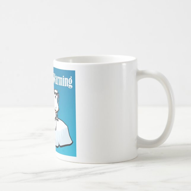 Caneca De Café Eu amo o aquecimento global (Direita)