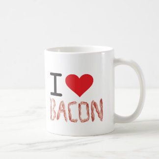 Caneca De Café Eu amo o bacon