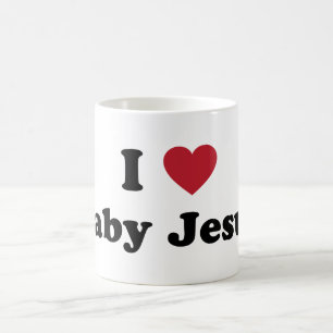 Caneca De Café Eu amo o bebê jesus