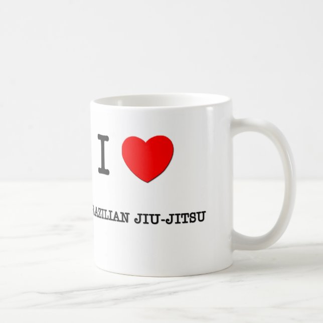 Caneca De Café Eu amo o brasileiro Jiu-Jitsu (Direita)