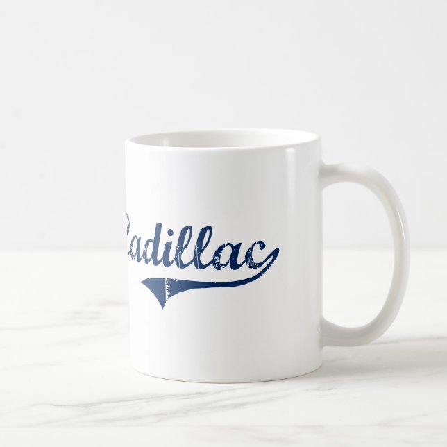 Caneca De Café Eu amo o cadillac Michigan (Direita)
